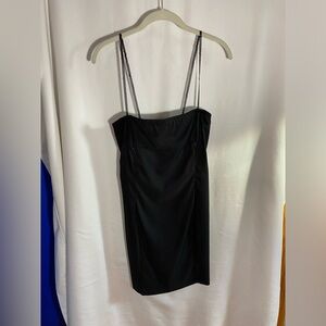 Y2K Little Black Tube Top Dress, Juniors Size 7/8